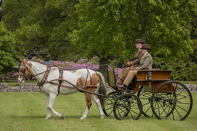 Alan Ross and his mare Maggie at Glamis CIAT with the Croall & Croall Dog Cart