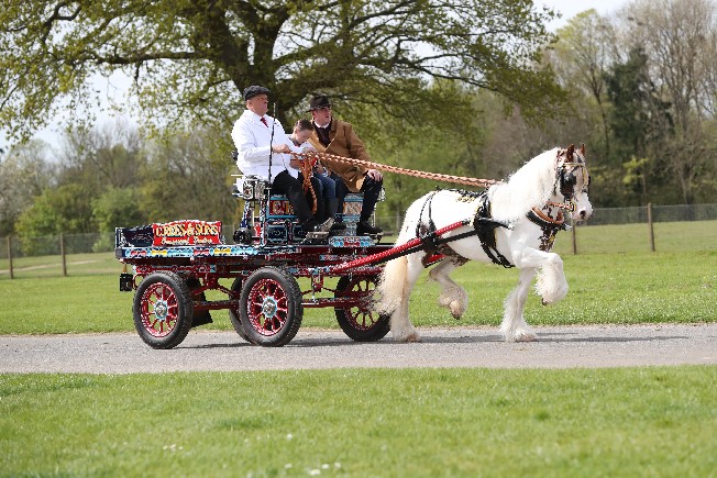 Jimmy Wenham with Clem Rees' Trolley