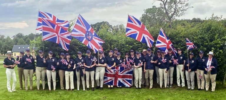 The British Squad at the FEI European Championships for Young Drivers in Flyinge, Sweden