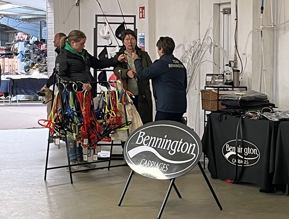 Sue Mart of Bennington on the trade stand