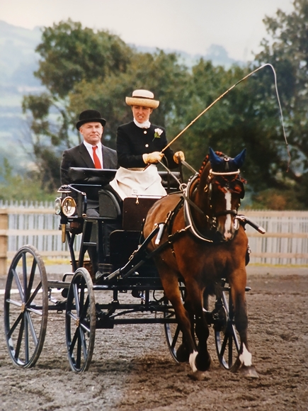 Sara Clinghan with Highmoor Firecracker at Punchestown 1990's