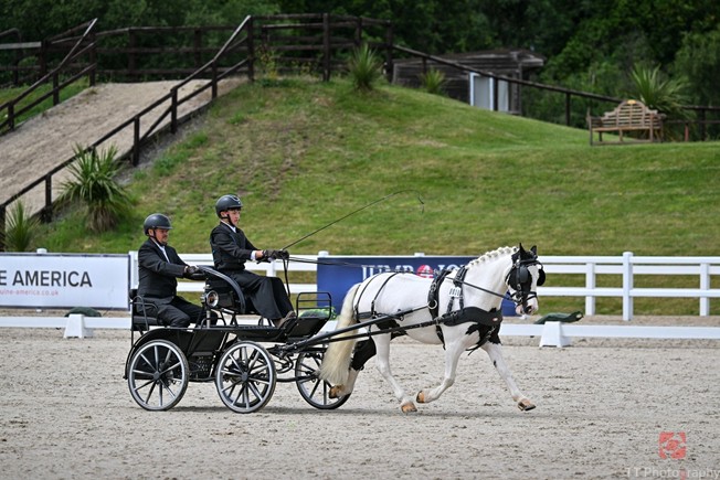 Charnley and George in the dressage - image by TT Photography
